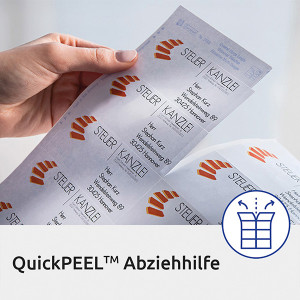 Avery Zweckform etikety 45.7mm x 25.4mm, A4, bílé, 40 etiket, adresní, baleno po 25 ks, L4770-25, pro laserové tiskárny