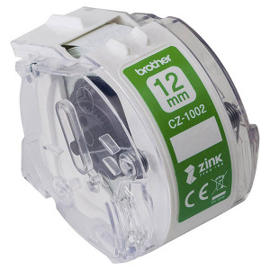 Brother papírová páska 12mm x 5m, bílá, CZ1002, pro tiskárnu VC-500W