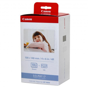 Canon Color Ink Paper Set, KP108IN, KP-108IN, foto papír, 3 balení KP36IN typ lesklý, 3115B001, bílý, CP100, 220, 300, 330, 400, 5