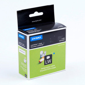 Dymo papírové štítky 51mm x 19mm, bílé, multifunkční, snímatelné, 500 ks, 11355, S0722550