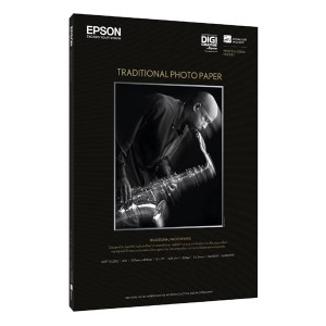 Epson Traditional Photo Paper, C13S045051, foto papír, saténový, bílý, A3+, 330 g/m2, 25 ks, inkoustový