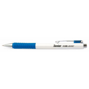 Kuličkové pero "Senior", modrá, 0,4mm, stiskací mechanismus, FLEXOFFICE