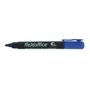 Permanentní popisovač "PM03", modrá, 1,5mm, kuželový hrot, FLEXOFFICE