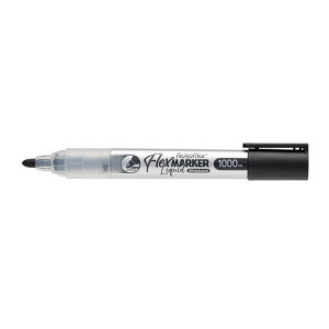Popisovač na bílou tabuli "WB016", černá, 2,5 mm, kuželový hrot, FLEXOFFICE OW-1819