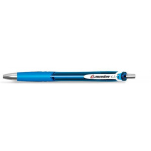 Gelové pero "G.master", modrá, 0,5 mm, stiskací mechanismus, FLEXOFFICE