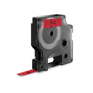Páska, 9 mm x 7 m, DYMO "D1", červená-černá
