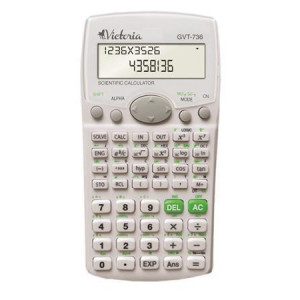 Kalkulačka vědecká "GVT-736", bílá, 283 funkcí, VICTORIA