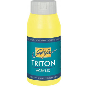 Akrylová barva "TRITON SOLO GOYA", svítící žlutá, 750 ml, KREUL