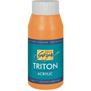 Akrylová barva "TRITON SOLO GOYA", svítící oranžová, 750 ml, KREUL