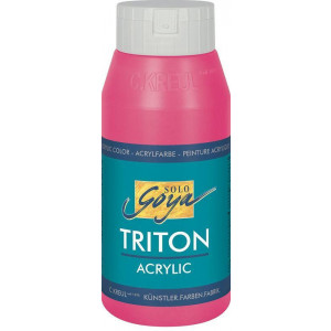 Akrylová barva "TRITON SOLO GOYA", svítící růžová, 750 ml, KREUL