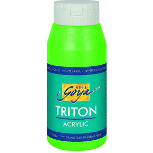 Akrylová barva "TRITON SOLO GOYA", svítící zelená, 750 ml, KREUL