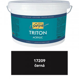 Akrylová barva "TRITON SOLO GOYA", černá, 2500 ml, KREUL