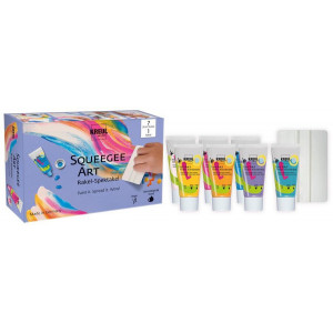 Sada Squeegee Art včetně dětských barev Kids Art Artists, KREUL