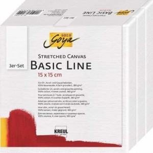 Malířské plátno Basic Line 15 x 15 cm, sada 3ks, KREUL