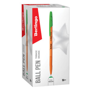 Berlingo, pero kuličkové, zelené, 50ks, 0.7mm, Tribase orange, DOPRODEJ