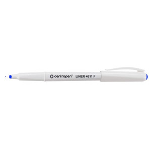 Centropen, liner 4611, modrý, 10ks, 0.3mm, jemný plastový hrot, cena za 1ks