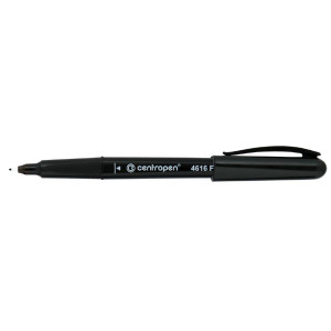 Centropen, marker 4616, černý, 10ks, 0.6mm, alkoholová báze. CD/DVD marker, cena za 1ks