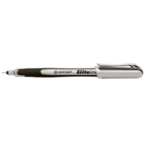 Centropen, liner 4721, černý, 10ks, 0.3mm, jemný plastový hrot v kovové objímce, cena za 1ks