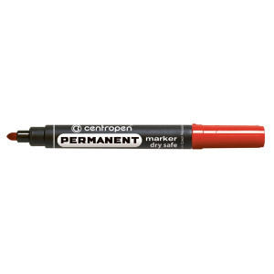Centropen, marker 8510, červený, 10ks, 2.5mm, alkoholová báze, cena za 1ks