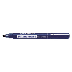 Centropen, flipchart marker 8550, modrý, 10ks, 2.5mm, nepropíjí se papírem, cena za 1ks