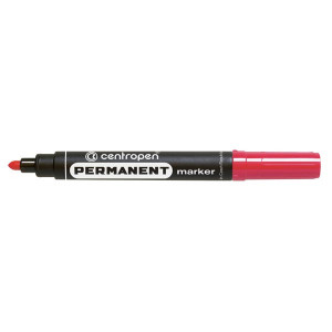 Centropen, marker 8566, červený, 10ks, 2.5mm, alkoholová báze, cena za 1ks