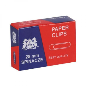 Spony dopisní, 28mm, 5x100ks, cena za 1ks