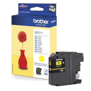 Brother originální ink LC-121Y, yellow, 300str.
