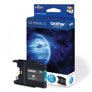 Brother originální ink LC-1280XLC, cyan, 1200str., high capacity