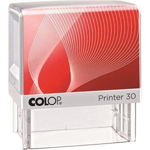 Razítko, COLOP "Printer IQ 30", bílé razítko - černý polštářek