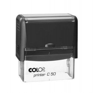 Razítko "Printer C 50", černá, fialový polštářek, COLOP 01525009