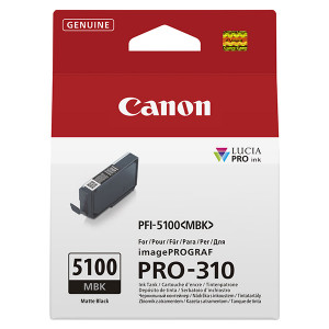 Canon originální ink PFI-5100 MBK, 6951C001, matte black