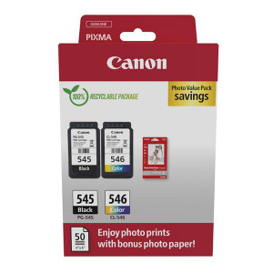 Canon originální ink PG-545/CL-546, 8287B008, black/color, 2x180str., 1x8, 1x9ml, 2-pack -