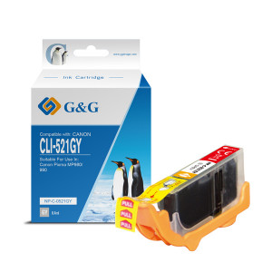 G&G kompatibilní ink s CLI521GY, NP-C-0521GY, 2937B001, grey, 8.4ml