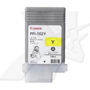 Canon originální ink PFI-102 Y, 0898B001, yellow, 130ml