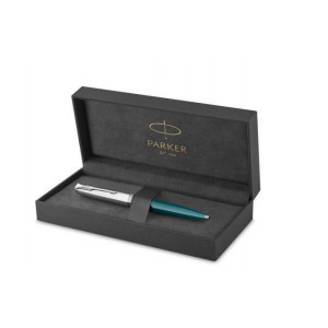 Kuličkové pero "Royal 51 Core", černá, 0,7 mm, tělo Teal Blue, stříbrný klip, PARKER 2123508