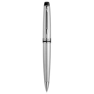 Kuličkové pero "Expert III", modrá, 0,7 mm, kovové tělo, stříbrný klip, WATERMAN 7010517001