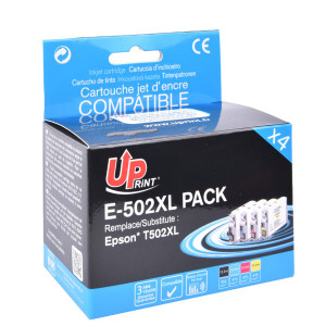 UPrint kompatibilní ink s C13T02W64010, 502XL, T02W640, E-502XL-PACK, CMYK, 1x550 + 3x470str., 1x13.2+3x10.2ml