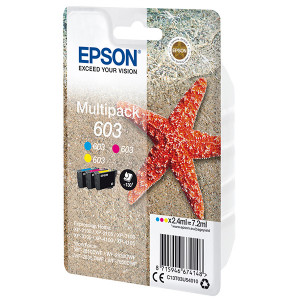 Epson originální ink C13T03U54010, 603, color, 3x2.4ml