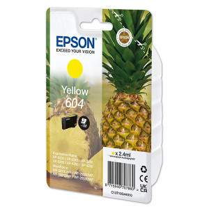 Epson originální ink C13T10G44010, T10G440, 604, yellow, 2.4ml