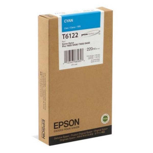 Epson originální ink C13T612200, cyan, 220ml