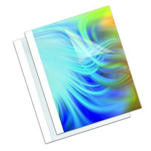 Desky pro termovazbu "Coverlight", 1,5mm, 170g, A4, 1-10stran, matné, FELLOWES, bílá