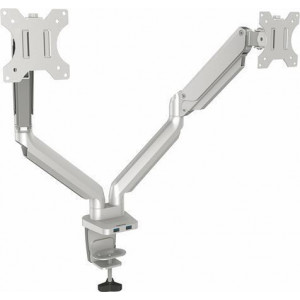 Držák na monitor "Platinum Series Dual", stříbrná, 2 ramena, FELLOWES 8056501