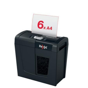 Skartovací stroj "Secure X6", křížový řez, 6 listů, REXEL