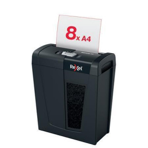 Skartovací stroj "Secure X8", křížový řez, 8 listů, REXEL
