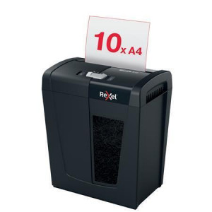 Skartovací stroj "Secure X10", křížový řez, 10 listů, REXEL