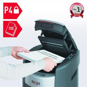 Skartovačka "ShredMax AutoFeed+ 150X P4", 150 listů, křížový řez, REXEL 2025150XEU