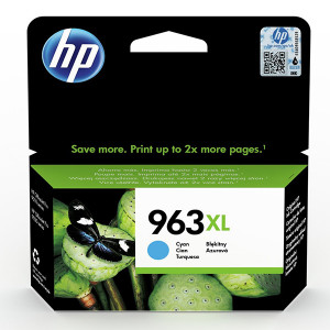 HP originální ink 3JA27AE, HP 963XL, high capacity, cyan, 1600str., 22.92ml