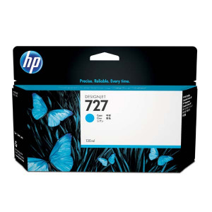 HP originální ink B3P19A, HP 727, cyan, 130ml