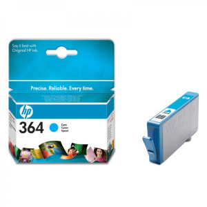 HP originální ink CB318EE, HP 364, cyan, 300str.