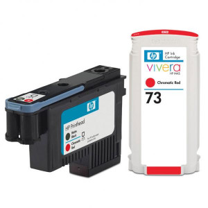 HP originální ink CD949A, matte black/chromatic red